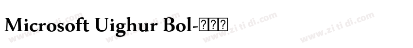 Microsoft Uighur Bol字体转换
